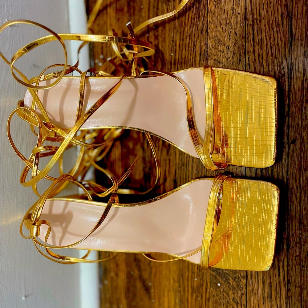 Gold heels